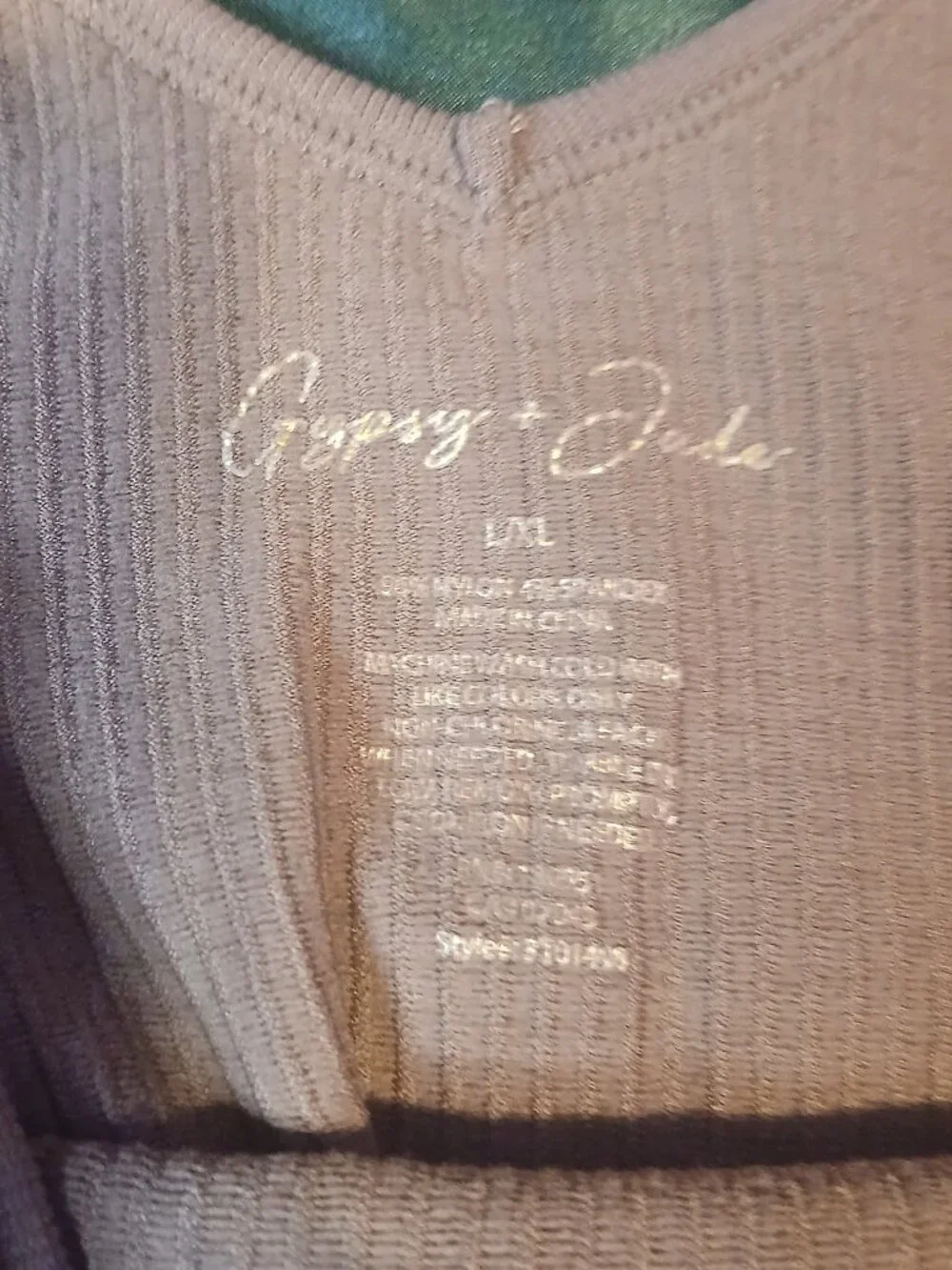 Gypsy + Jade Ribbed Tank Bodysuits 2-Pack – Beige & Terracotta – L/XL